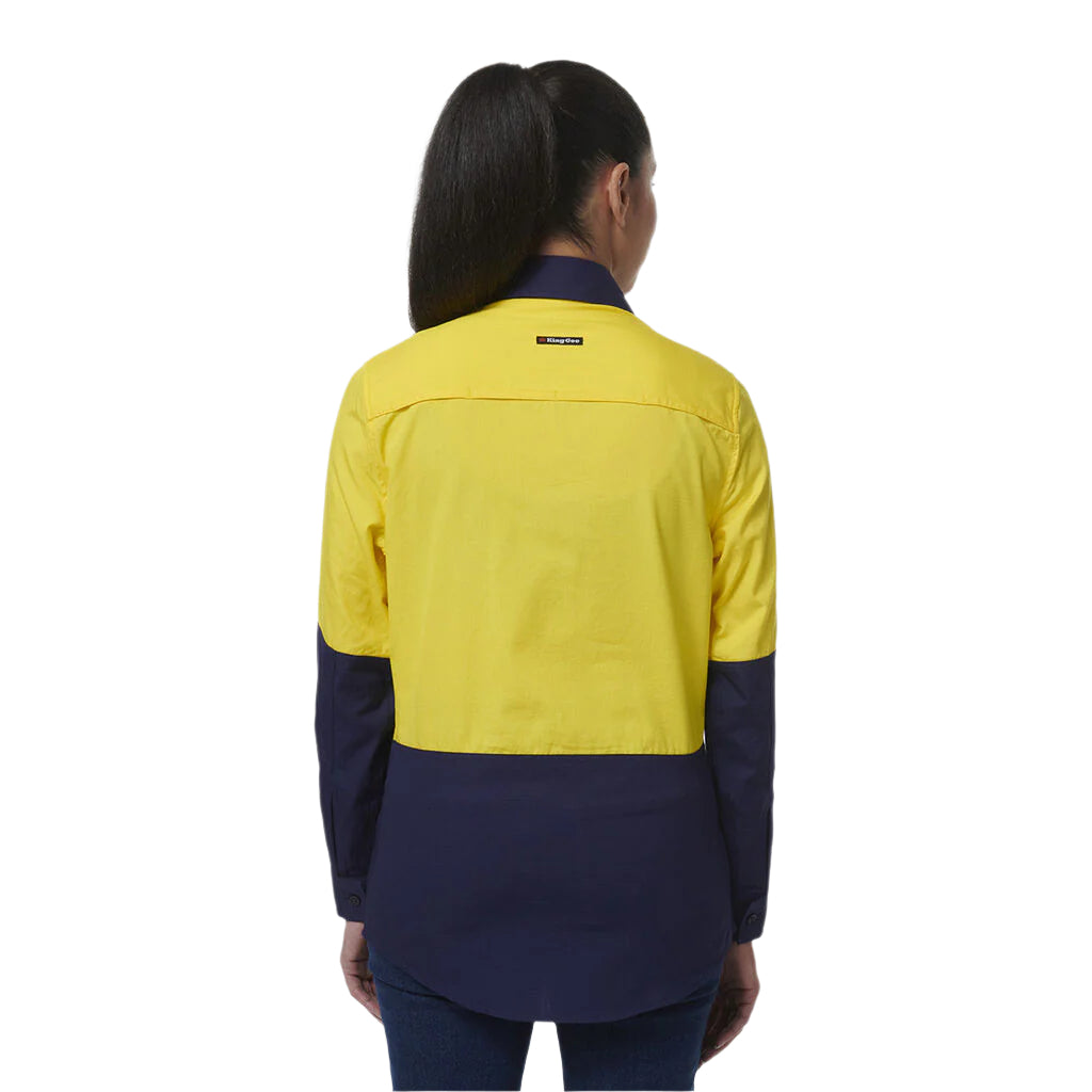 KingGee K44211 Womens Workcool Vented Closed Front Spiced Shirt