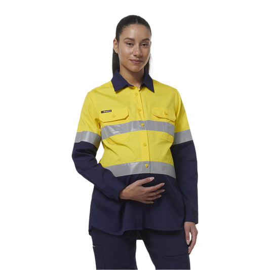 KingGee K44234 Womens Workcool Maternity Reflective Shirt