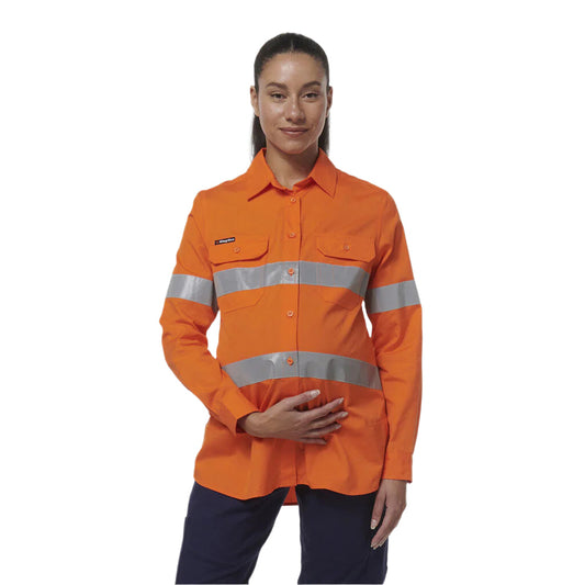 KingGee K44235 Womens Workcool Maternity Reflective Shirt