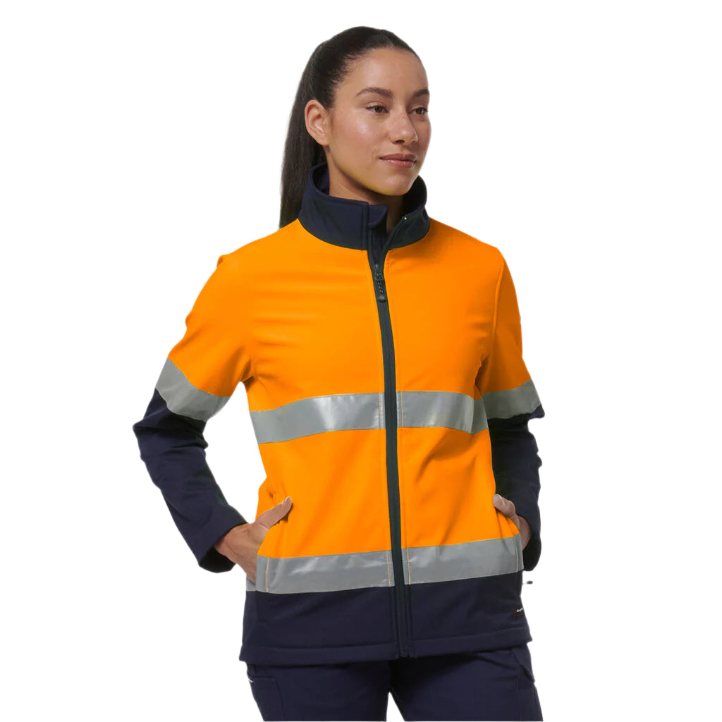 KingGee K45006 Womens Reflective Spliced Soft Shell Jacket