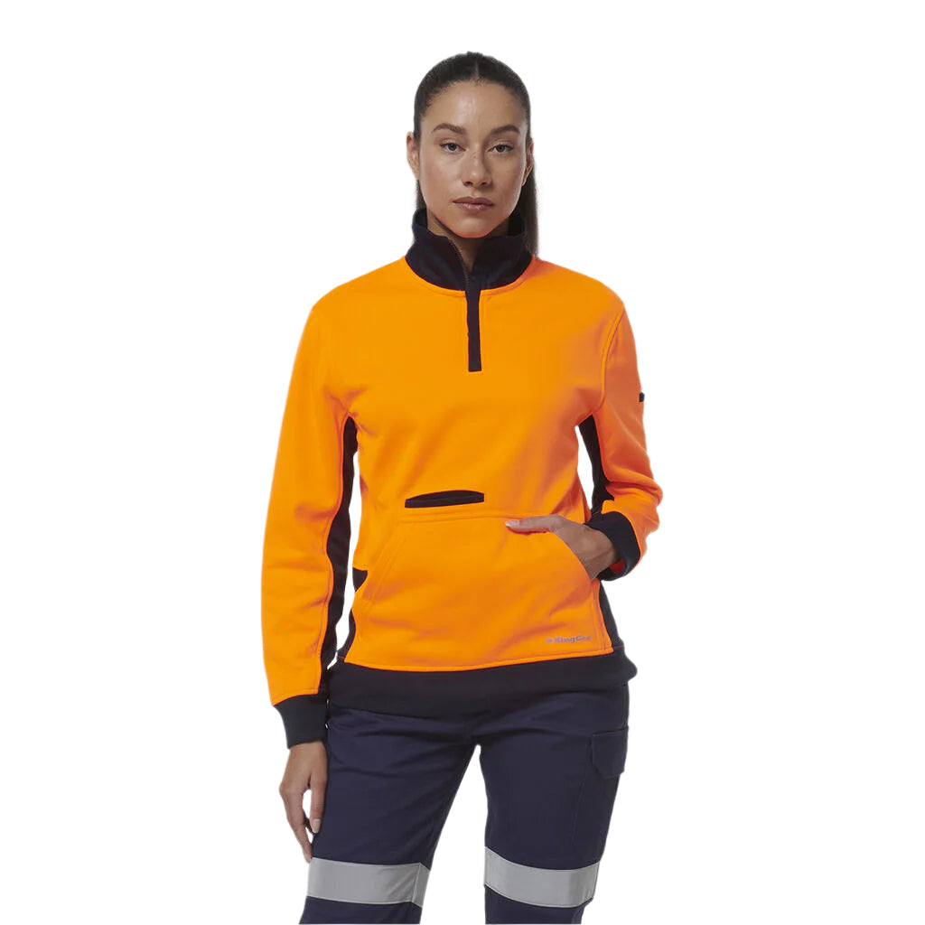 KingGee K45008 Womens Spliced 1/4 Zip Fleece
