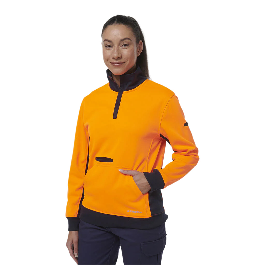 KingGee K45008 Womens Spliced 1/4 Zip Fleece