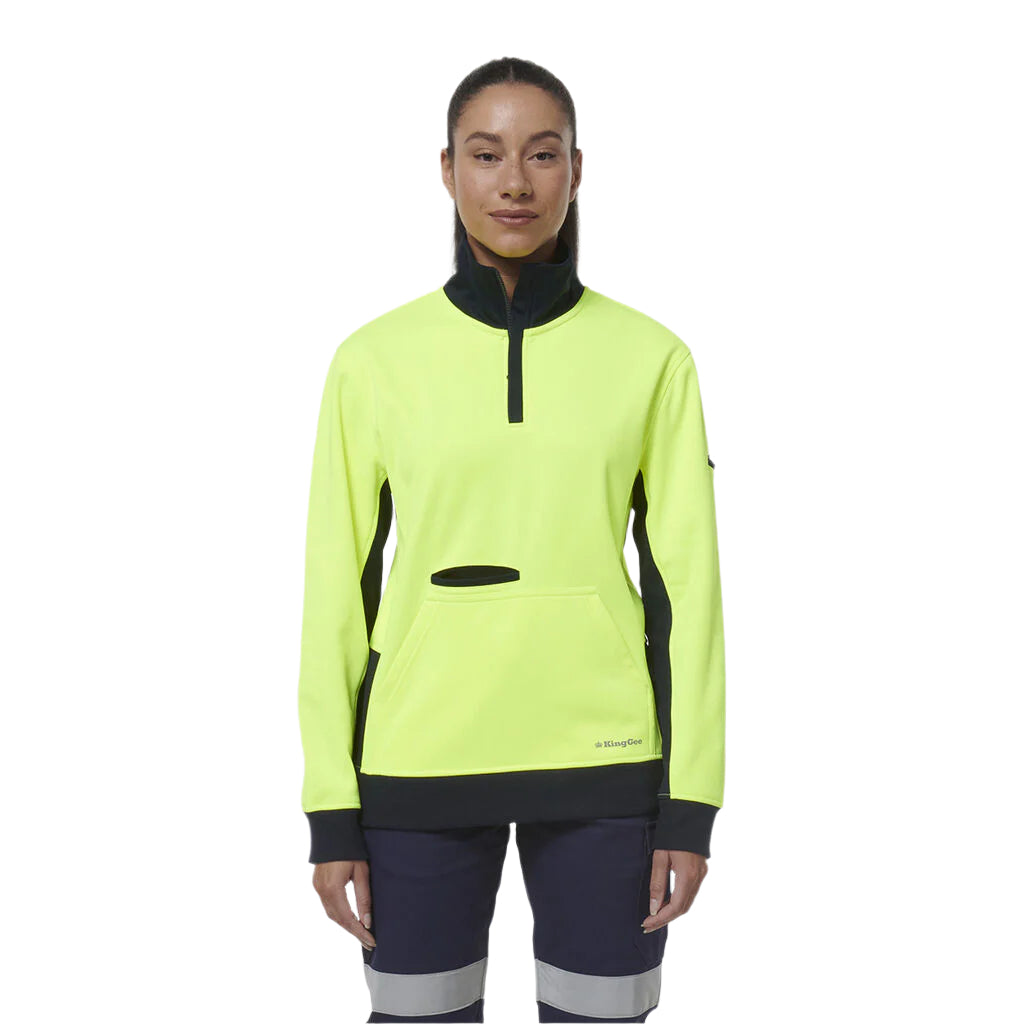KingGee K45008 Womens Spliced 1/4 Zip Fleece