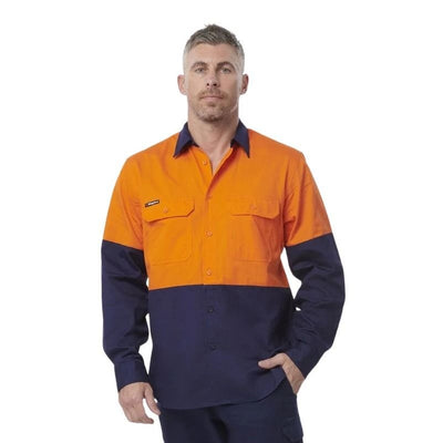 KingGee K54912 Workcool Vented Spliced Shirt Long Sleeve
