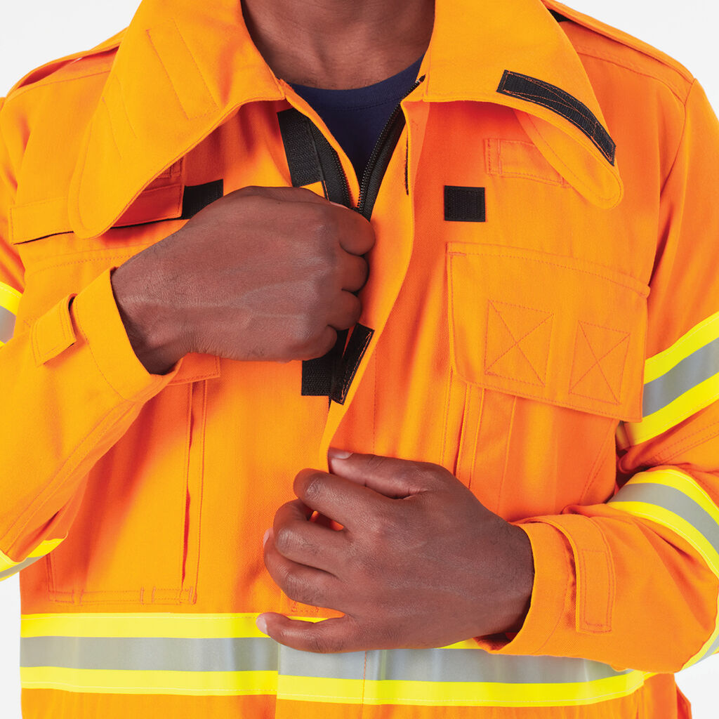 KingGee K85000 Mens Wildlands Firefighting Hi Vis Coat