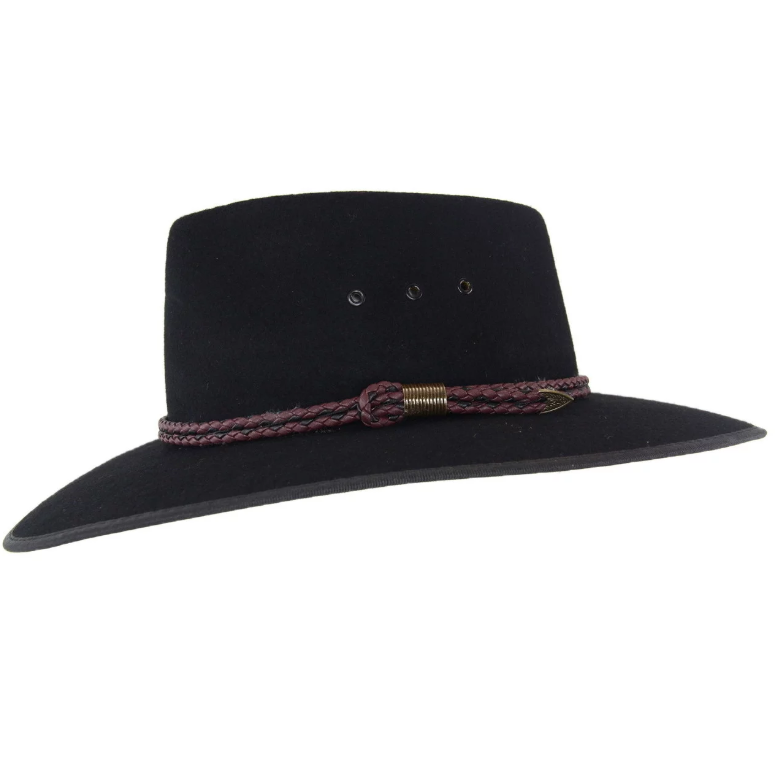 Statesman S0066672 Countryman Wool Felt Hat Black