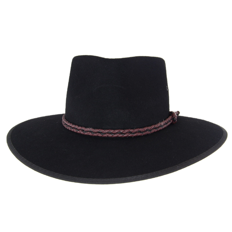 Statesman S0066672 Countryman Wool Felt Hat Black