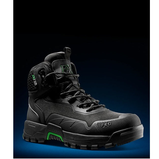 FXD WB-6 Nitrolite™ Work Safety Boots - Black - Angled View