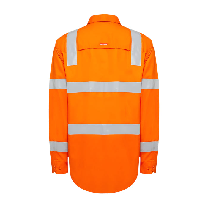 Hard Yakka Y08421 Women's Foundations Biomotion HiVis Taped Long Sleeve Shirt