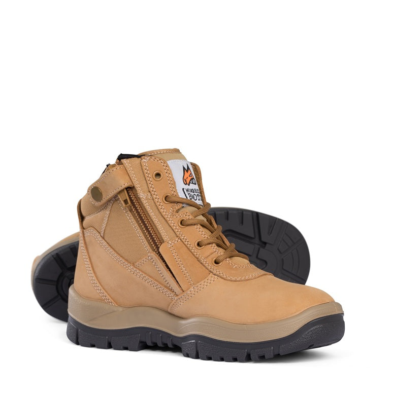 Mongrel 961050 Wheat Non Safety Zip Sider Boots - Pair View