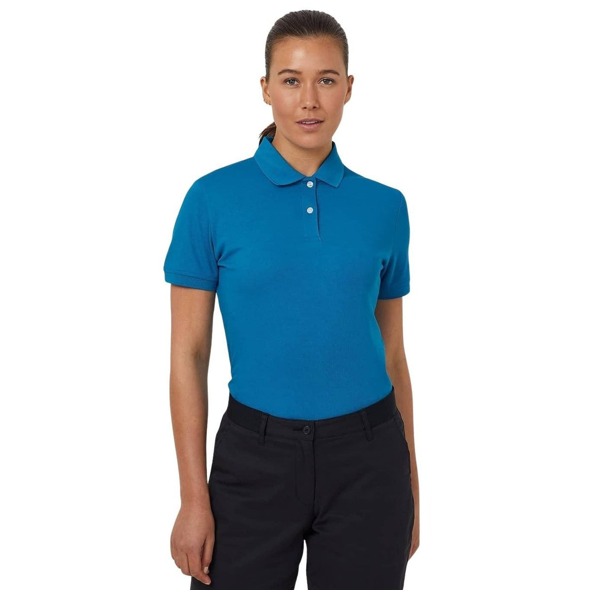 NNT CATU58 Ladies Short Sleeve Polo - Teal - Front View