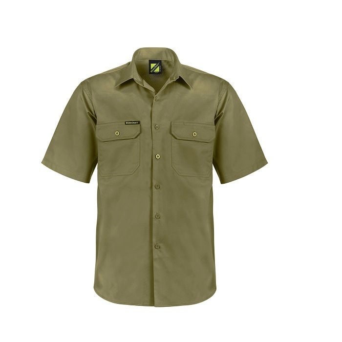 Workcraft WS4012 Lightweight Short Sleeve Vented Cotton Drill Shirt