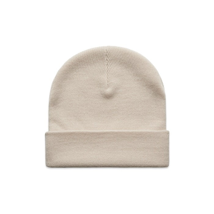 AS Colour 1107 Cuff Beanie - Bone - Front View