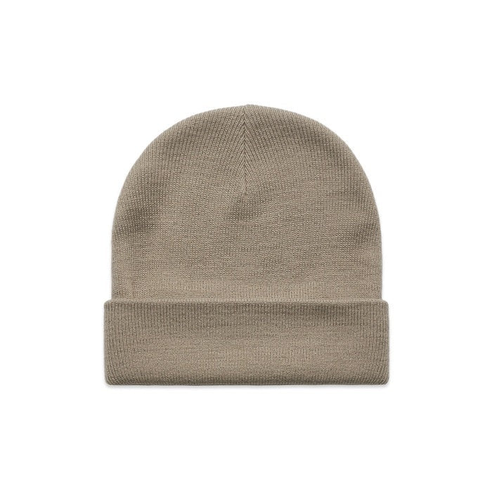 AS Colour 1107 Cuff Beanie - Mushroom - Front View