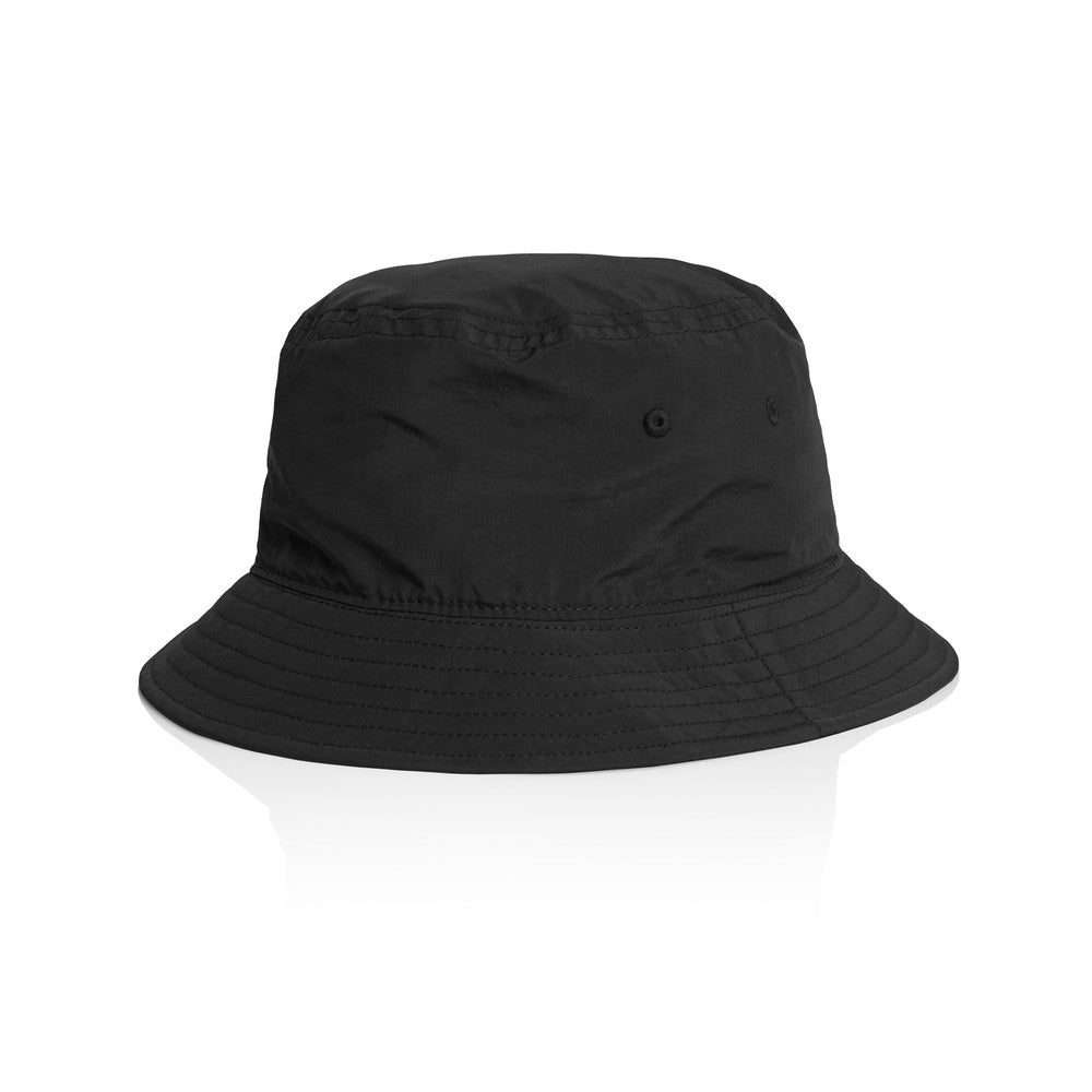 AS Colour 1171 Nylon Bucket Hat - Black - Front View