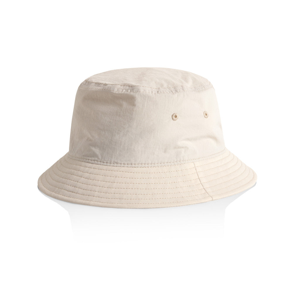 AS Colour 1171 Nylon Bucket Hat - Bone - Front View