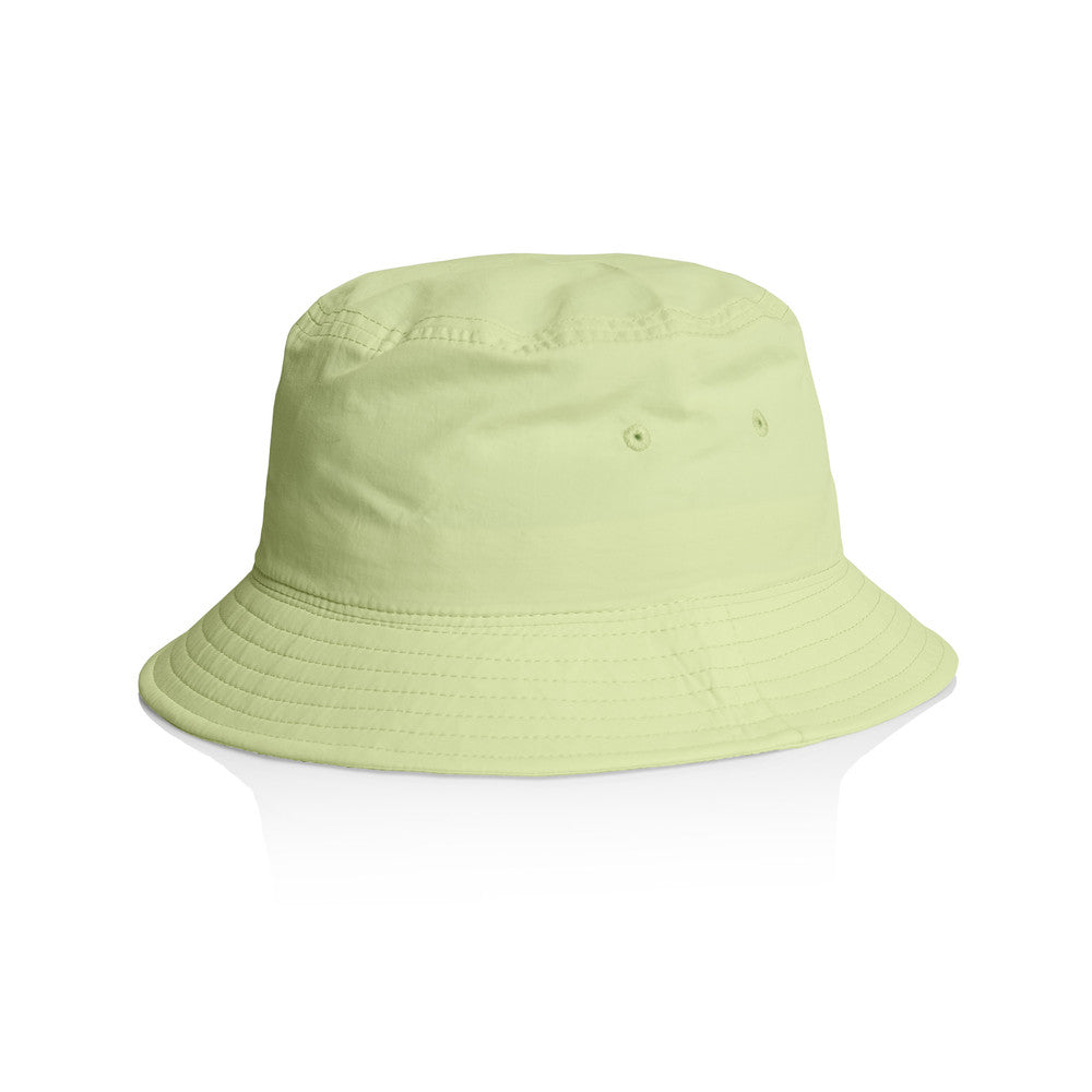 AS Colour 1171 Nylon Bucket Hat - Lime - Front View