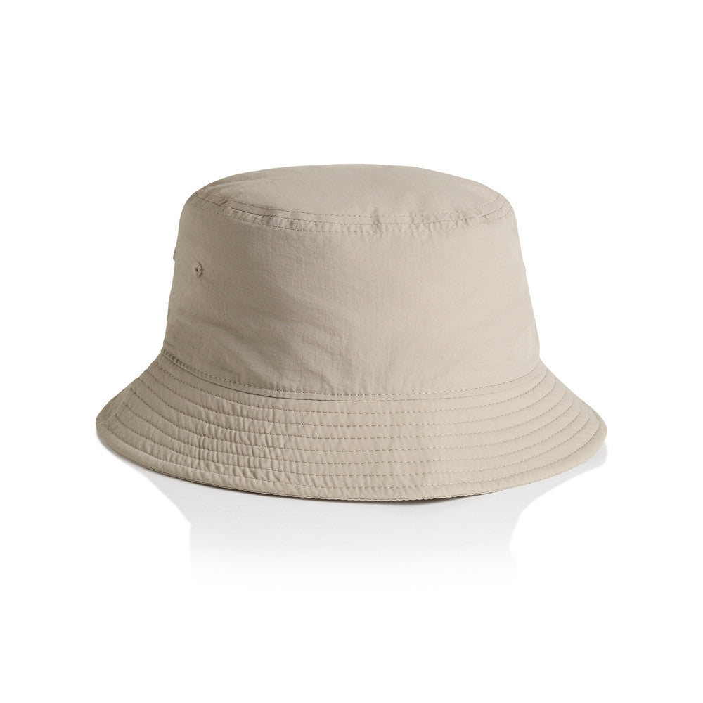 AS Colour 1171 Nylon Bucket Hat - Mushroom - Front View