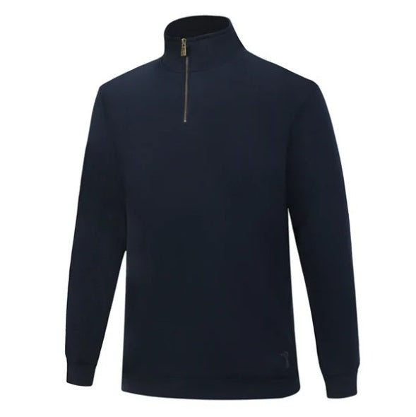 Pilbara RMPC118 Mens Classic Zip Pullover - French Navy - Front View