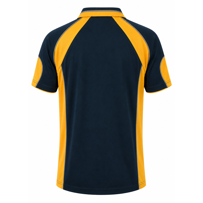 Aussie Pacific N1300 Murray Mens Polo - Navy/Gold - Back View