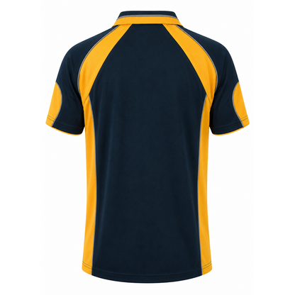 Aussie Pacific N1300 Murray Mens Polo - Navy/Gold - Back View