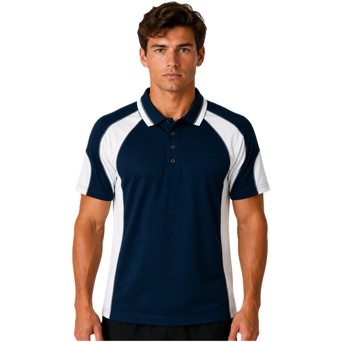 Aussie Pacific N1300 Murray Mens Polo - Navy/White - Lifestyle