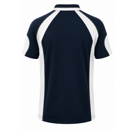 Aussie Pacific N1300 Murray Mens Polo - Navy/White - Back View