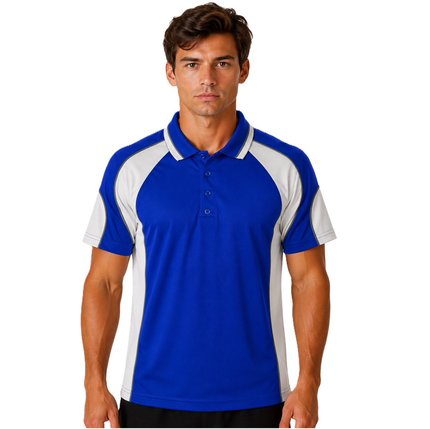 Aussie Pacific N1300 Murray Mens Polo - Royal Blue/White - Lifestyle