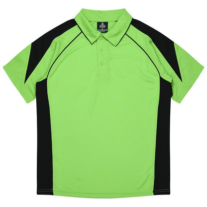 Aussie Pacific N1301 Premier Mens Polo Apple/Black