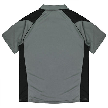 Aussie Pacific N1301 Premier Mens Polo Ashe/Black