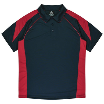 Aussie Pacific N1301 Premier Mens Polo Navy/Red