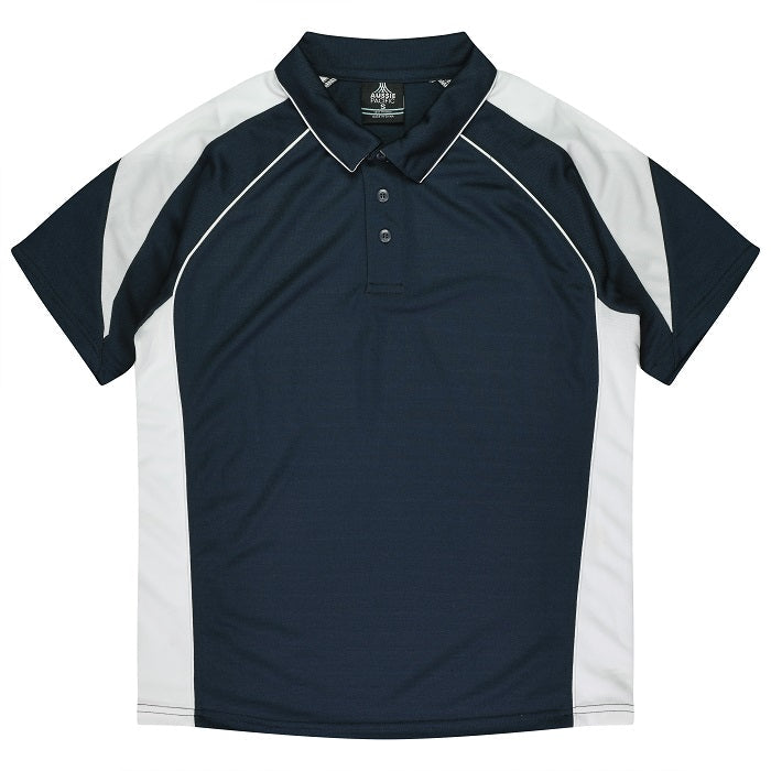 Aussie Pacific N1301 Premier Mens Polo Navy/White