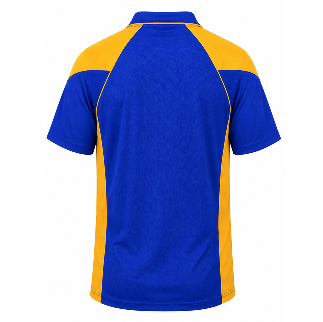 Aussie Pacific N1301 Premier Mens Polo - Royal Blue/Gold - Back View