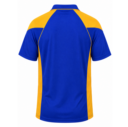 Aussie Pacific N1301 Premier Mens Polo - Royal Blue/Gold - Back View