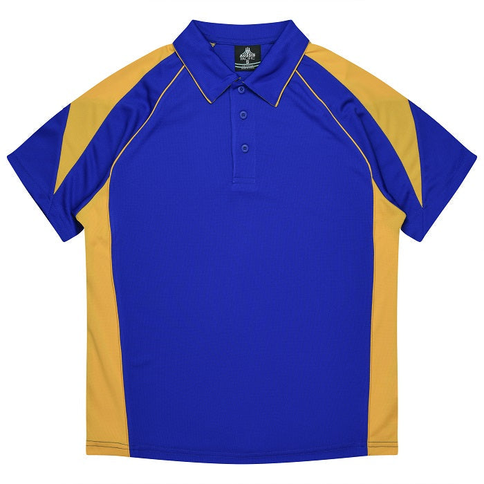 Aussie Pacific N1301 Premier Mens Polo Royal/Gold