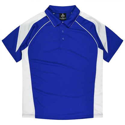 Aussie Pacific N1301 Premier Mens Polo Royal/White