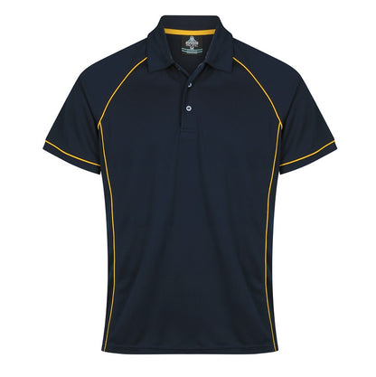 Aussie Pacific N1310 Mens Endeavour Polo - Navy/Gold - Front View