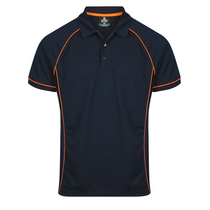 Aussie Pacific N1310 Endeavour Mens Polo Pacific Navy/Orange