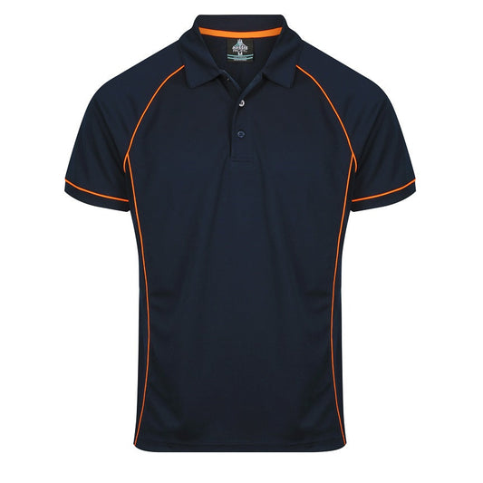 Aussie Pacific N1310 Endeavour Mens Polo Pacific Navy/Orange