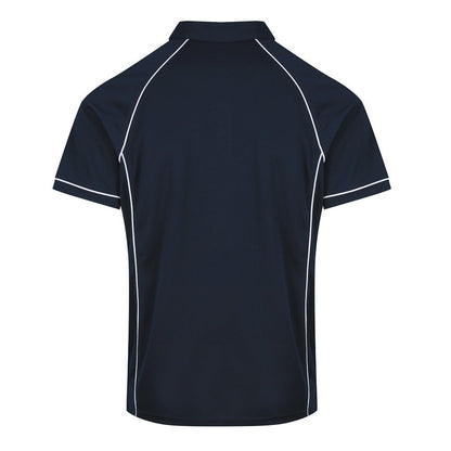 Aussie Pacific N1310 Endeavour Mens Polo Pacific Navy/White
