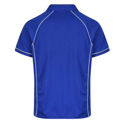 Aussie Pacific N1310 Mens Endeavour Polo - Royal Blue/White - Back View