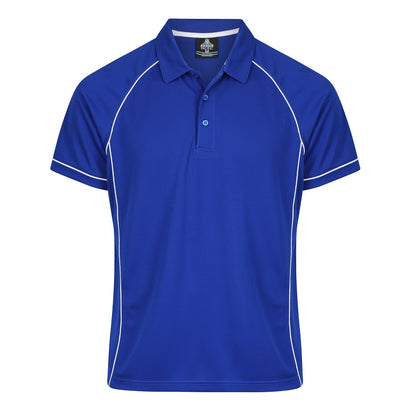 Aussie Pacific N1310 Mens Endeavour Polo - Royal Blue/White - Front View