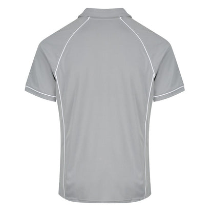 Aussie Pacific N1310 Endeavour Mens Polo Pacific Silver/White