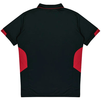 Aussie Pacific N1311 Tasman Mens Polo Black/Red