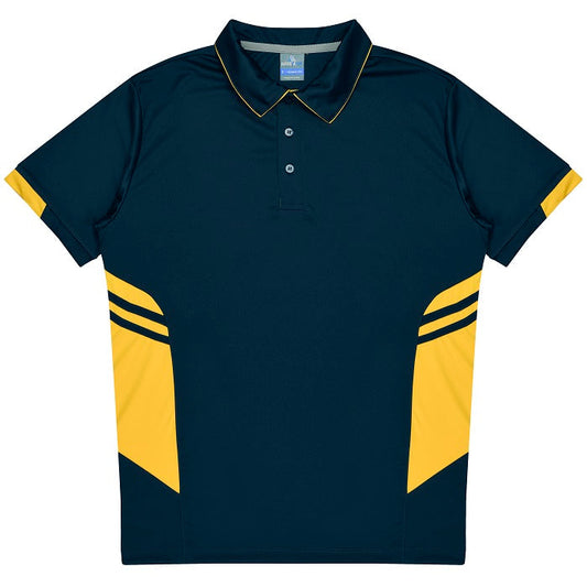 Aussie Pacific N1311 Tasman Mens Polo Navy/Gold