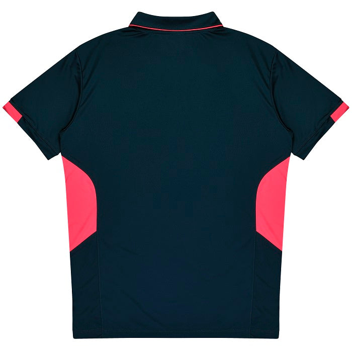 Aussie Pacific N1311 Tasman Mens Polo Navy/Neon Pink