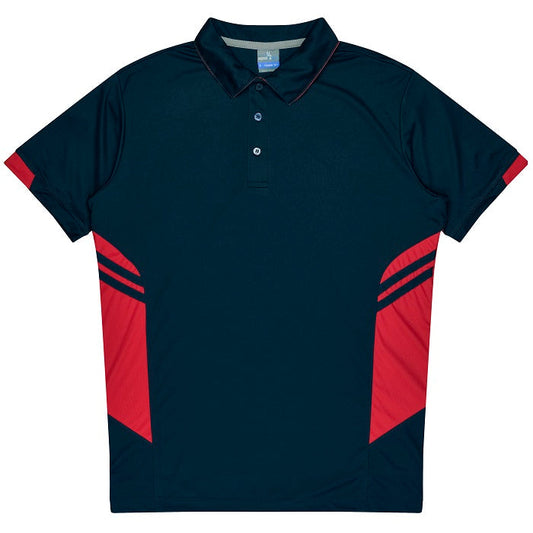Aussie Pacific N1311 Tasman Mens Polo Navy/Red
