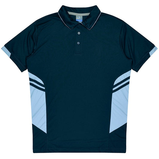 Aussie Pacific N1311 Tasman Mens Polo Navy/Sky