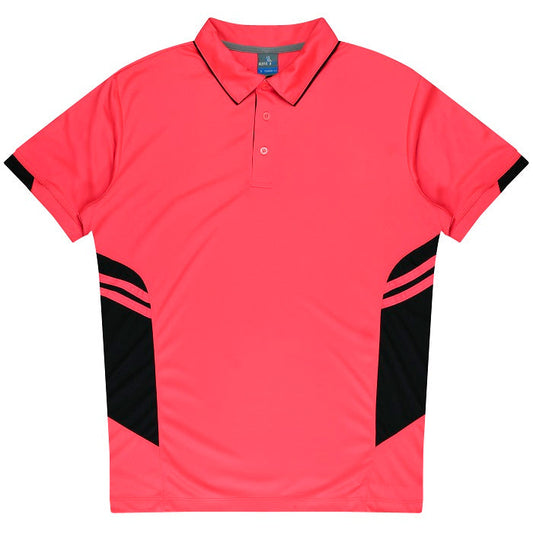 Aussie Pacific N1311 Tasman Mens Polo Neon Pink/Black