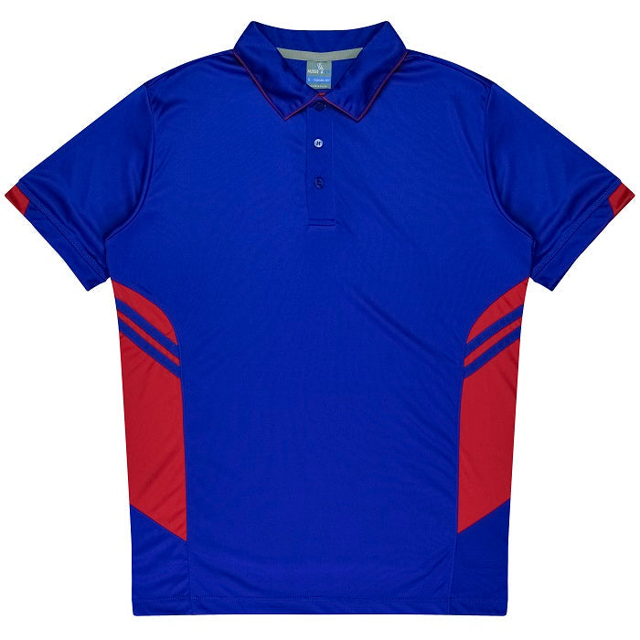 Aussie Pacific N1311 Tasman Mens Polo Royal/Red